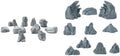Warmtree 10Pcs Fake Rock+10 Pcs Simulation Miniature Rockery by Warmtree