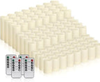 fclayvts 96-Pack LED Flameless Candles with Remote Control - Perfect for Parties, and Special Occasions(Three Sizes) - Image 3