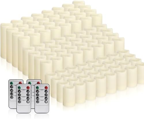 fclayvts 96-Pack LED Flameless Candles with Remote Control - Perfect for Parties, and Special Occasions(Three Sizes) - Image 3