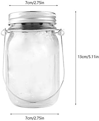 Mason Jar Solar Lights,8 Pack 30 Led Fairy Hanging Jar Lights,Solar Lanterns for Outdoor Patio Party Garden Wedding Christmas Decor Lights(Mason Jars/Handles Included) - Image 4