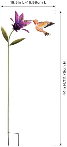 Regal Art & Gift Flower Garden Stake, Handcrafted Metal Yard Art Decor - Image 3