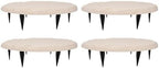 Garden Stepping Stones Beige Decorative Outdoor Stepping Stone with Ground Stakes for Lawn Garden Pathway Walkway - Image 6