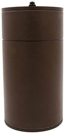 Maxxima Brown Cylinder LED Outdoor Wall Light, 840 Lumens, 3000K, Photocell - Image 4