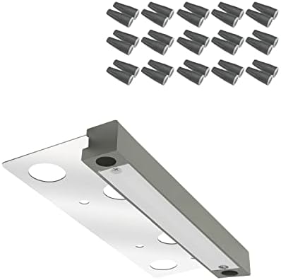 GKOLED 1 Pack Gray 6.8 Inch Hardscape Lights with Frosted Lens with 30 Pack Waterproof Lengthened Wire Connectors by GKOLED