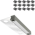 GKOLED 1 Pack Gray 6.8 Inch Hardscape Lights with Frosted Lens with 30 Pack Waterproof Lengthened Wire Connectors by GKOLED