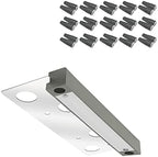 GKOLED 1 Pack Gray 6.8 Inch Hardscape Lights with Frosted Lens with 30 Pack Waterproof Lengthened Wire Connectors by GKOLED