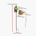 Solar Lamp Ironware Watering Can Christmas Outdoor Lawns Garden Light Decor - Image 3