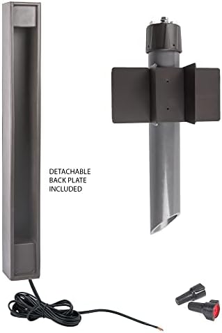 WAC Landscape Lighting, Gate LED 12V Bollard Light 2700K Warm Built-in LED in Bronze - Image 2