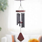 Wind Chime Outdoor 18" Memorial Wind Chime with 6 Tubes Soothing Melodic Tones Sympathy Gifts Patio Home Decoration Decorative(Gold) - Image 7