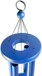 24" Aluminum 4Tubes Tuned Metal Wind Chimes for Outside Unique Deep Tone Indoor Sympathy Memorial Wind Chimes for Living Room Balcony Window Decor(Blue) - Image 5