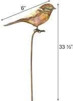 Ancient Graffiti AG-1307 Flamed Bird Garden Stake, 6.5 by 1 by 29", Multi-Colour - Image 3