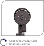 WAC Landscape Lighting, LED 12V Small Size Accent Light with Adjustable Beam Angle and Integral Brightness Control 50-420 Lumens 3000K Warm White Built-in LED in Bronze - Image 4