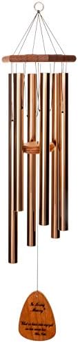 In Loving Memory 18-inch Windchime, Bronze w/What we Have Once Enjoyed… by ArabesqueWindChimes