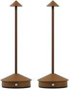 LED Rechargeable Cordless Table Lamps Brown by KROPTIBTableLamp