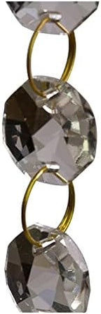 Chandelier Crystal Prisms Pendants 14mm Clear Crystal Octagon Beads Garland with Metal Connectors for wedding$home Decoration, Curtain, Chandelier, Accessories Chandelier Crystal Prisms Pendants (Col by Unknown