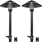 SUNVIE 3W Low Voltage Pathway Lights, 3000K Classic LED Aluminum 2-Pack by SUNVIE