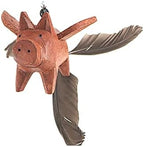 Candlestock Chicken Wind Spinner, Handmade Wooden Hanging Garden Decor with Feather Tails, 34-Inch Animal Mobile for Porch and Patio - Image 2