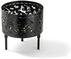 BNEI Outdoor fire Pit, Garden Multifunctional Heating Stove, Beautiful Texture Pattern, Metal, Multiple Sizes and Specifications, Suitable for a Variety of Fuels (30CM) by BNEI