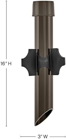 Hinkley Landscape Lighting 16" Aluminum 120V Power Post, Bronze Finish - Image 2