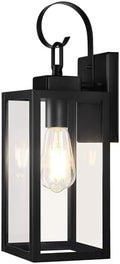 BesLowe 16.5" Large Outdoor Wall Light Fixture, Modern Porch Sconce, Black by BringYourBrightFuture