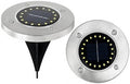 Ground Lights, Solar Lights Outdoor Disk Underground Lamp(20LED-White,1Pcs) by Unknown