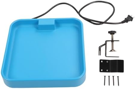 Heated Bird Bath Deicer 75W Deck Mount with 3.9 Inch Clamp Electric Water Heater for Winter Easy Clean (Water Tray) by Unknown