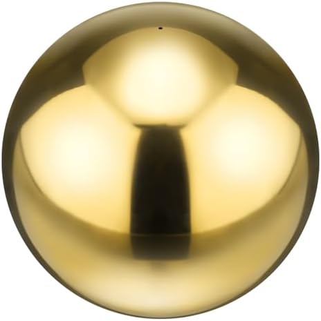 M METERXITY 1-Pack Garden Gazing Globes Ball 12 Inch 201 Stainless Steel Hollow Mirror Reflective Floating Ball for Garden/Pond/Home/Yard Outdoor Decoration [Gold] by MMETERXITY