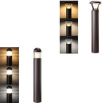 LEONLITE 3CCT LED Bollard Landscape Pathway Light, 43" 14W/19W/24W Adjustable Watts, 120V-277V Bundle 3CCT LED Bollard Landscape Pathway Light, 42" 14W/19W/24W Adjustable Watts, 120V-277V by LEONLITE