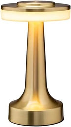 O'Bright Dome Cordless Rechargeable LED Mushroom Table Lamp, Gold by OBright