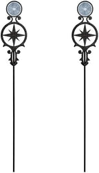 Touch of Class Pathways Driveway Marker, Compass Star, Black, Set of 2 by TouchofClass