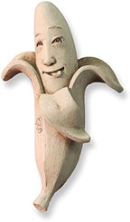 Carruth Studio, Going Bananas Figurine, Original Sculpture Handcrafted in Stone, Artisan Made by Carruth+Studio