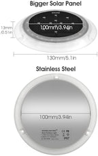 SHONELIGHTING Solar Dock Lights, Deck LED Disc, Warm White, 6 Pack - Image 6