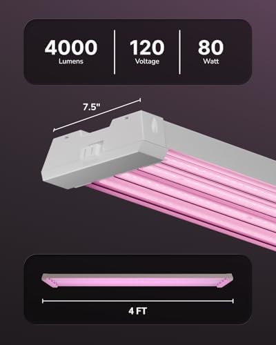 Sunco 4FT LED Grow Light, Full Spectrum, 80W, Super Bright - Image 3