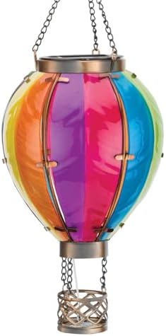 Regal Art & Gift Hot Air Balloon Solar Lantern, Hanging Outdoor Waterproof by REGALARTGIFT