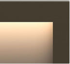 Hinkley Landscape Lighting Taper Wide Horizontal 12v Deck Sconce - Aluminum, Low Voltage, Mounts Flush to Surface, Integrated LED, Wet Rated, Modern - Bronze Finish with Etched Glass Lens - Image 5