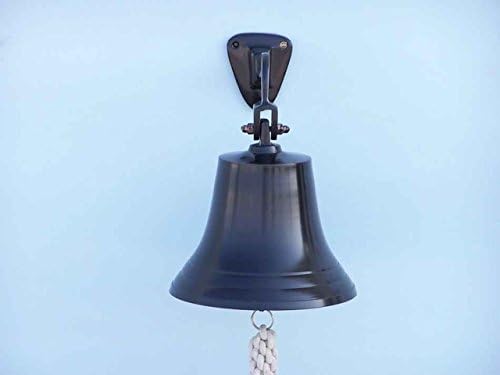 Hampton Nautical Bl-2019-9-BZ Bronze Hanging Ship's Bell 11" - Nautical Bell - Nautical Decoration - Image 2