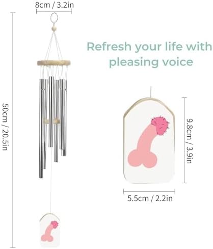 Cute Penis Dick Wind Chime Memorial Zen Atmosphere Hanging Decoration for Garden Yard - Image 2