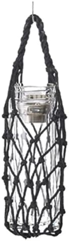 Mason Jar Hangers 10pcs Hand Woven Water Cup Mesh Bag Manual Weave Bottle Cover Can Be Suspended Multiple Colors Umbrella Storage For Hanging Bottle(Black) by Unknown