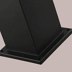 Outdoor Pedestal Light, Modern Black Bollard Lamp with Geometric Cutout Shade for Garden Pathway Driveway Deck, IP55 Waterproof Minimalist Cast Aluminum Landscape Lighting - Image 5