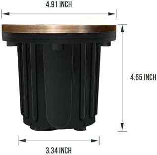 GKOLED 12V LED Brass Well Lights, In Ground Light Outdoor with MR16 Bulb and Swival Base, Low Voltage Landscape Lighting, 5W 410LM 2700K, IP67 Waterproof Up Light for Garden, Open Top, 12 Pack - Image 3