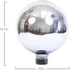 Echo Valley 8102 10-Inch Glass Gazing Globe, Silver - Image 3