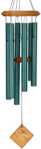 Woodstock Chimes Pluto Wind Chime for Outside 27" Verdigris Small, Light Airy Sound for Outdoor Garden, Patio, Porch Decor, Encore Collection DCV27 by WoodstockChimes