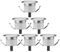 FVTLED Low Voltage LED Deck Light Waterproof Outdoor Garden Yard Decor Lamps Recessed Wood Decking Stair Landscape Pathway LED Step Lighting (6pcs, Warm White) by FVTLED