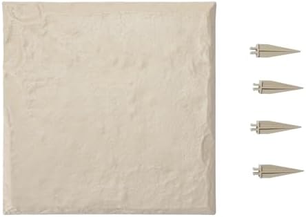 VEVOR Garden Stepping Stones, 8Pcs 15.5 x 15.5 in, Decorative Stepping Stones with Stakes, Weather-Resistant Plastic Pathway Pavers, Smooth Surface, Outdoor Walkway for Lawn Patio Landscape, Beige by VEVOR