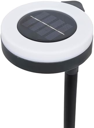 Alpine Corporation 15" Tall Outdoor Solar Pathway Light with 13 Warm White SMD 3.5LM LED for Patio, Lawn, Yard, and Garden, Black - Set of 3 - Image 2