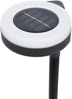 Alpine Corporation 15" Tall Outdoor Solar Pathway Light with 13 Warm White SMD 3.5LM LED for Patio, Lawn, Yard, and Garden, Black - Set of 3 - Image 2