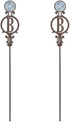 Touch of Class Pathways Driveway Marker Stake, Monogram, Bronze, Set of 2 by TouchofClass