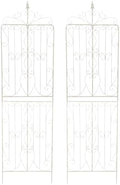 Sungmor 2 Pack Large Garden Trellis, 92.5 Inch Tall Rustic White by Sungmor