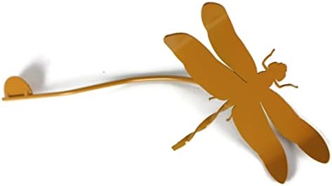 Bugs, Bees and Butterfly Garden Yard Stake Sign 20 to 33 Inches Tall (Dragonfly Stake 20" Tall, Dark Yellow) - Image 2