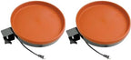 Farm Innovators BD-75 All-Season 3-in-1 Outdoor 14-Inch Heated Birdbath with 3 Mounting Options, 75 Watts, Terracotta (2 Pack) by FarmInnovatorsInc